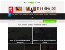 Tablet Screenshot of maineartscene.com